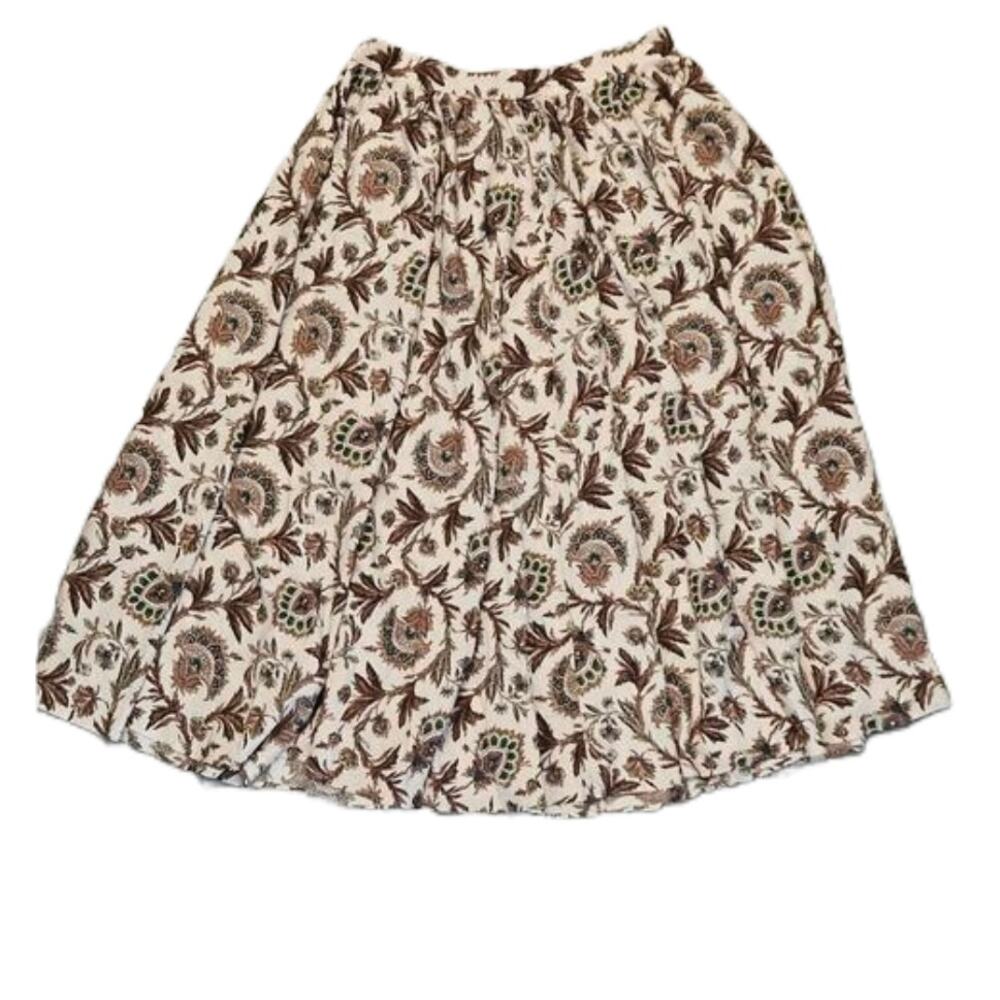 Versona Floral Pleated Skirt – XL